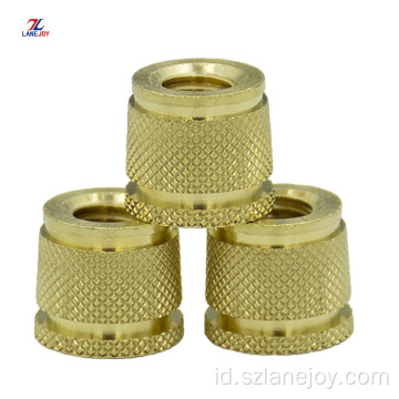 Brass Knurled Insert Nut Pin / mur insert berulir kuningan